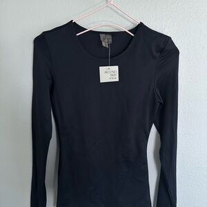 Women’s Second Skin Black Long Sleeve Top